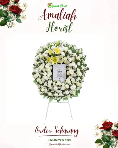 Krans Bunga Duka Cita di Gabus Kulon